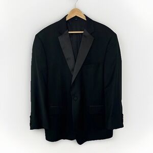 Jos. A. Bank 1905 Tailored Fit Satin Facing Dual Vent Tuxedo Blazer Jacket 46R